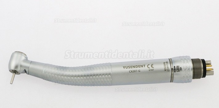 YUSENDENT® CX207-GS-SPQ Turbine LED Pulsante testa standard con Connettore Sirona compatibile